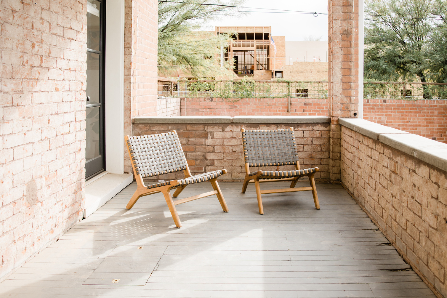 Chairs Outside the Brick House